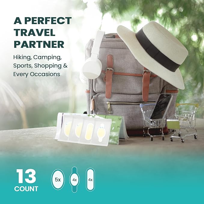 Hydrocolloid Gel Blister Bandages Pads - Promifun Waterproof Adhesive Blisters Bandages - Blister Pads for Heel, Foot, Toe, Feet - Gel Blister Chshions for Prevention & Recovery (13ct, Variety Pack)