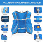 INOXTO Running Hydration Vest Backpack,Lightweight Insulated Pack with 1.5L Water Bladder Bag Daypack for Hiking Trail Running Cycling Race Marathon for Women Men