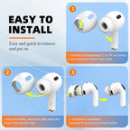 [5 Pairs] for AirPods Pro 3 Ear Tips Cover [Fit in Case], Soft Silicone AirPod Pro 3 Ear Cover Anti Slip Air Pod pro 3 Accessories Compatible with AirPods Pro 3rd Generation Earbuds 2025 (White)