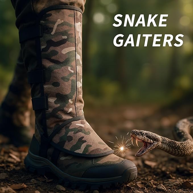Snake Leggings, Adjustable Snake Leg Guards for Hunting/Outdoor Working,Snake Gaiters,Snake Gators for Men and Women