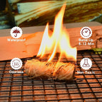 Fire Starter -70 Pcs Fire Starters for Campfires, Fireplace, Grill, Wood & Pellet Stove, Fire Pit, BBQ, Survival, ooni Pizza Ovens, Water Resistant and Odorless Safe for Indoor/Outdoor Use
