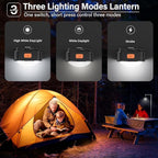 Rechargeable Camping Lights FLY2SKY 6Pcs Black Tent Lights Mini Flashlight Portable LED Camping Lantern Survival Gear Camping Accessories for Hiking Backpacking Fishing Hurricane Emergency Outage