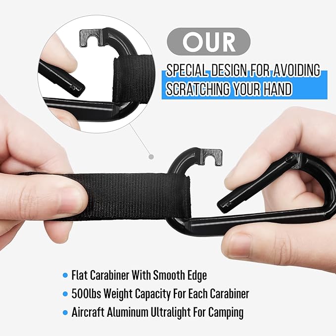 Grassman Camping Hammock Double & Single Portable Hammock with Tree Straps, Lightweight Nylon Parachute Hammocks Camping Accessories Gear for Indoor Outdoor Backpacking, Travel, Hiking, Beach