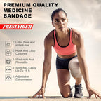 FRESINIDER Premium Elastic Bandage Wrap, 8 Pack 3" Cotton Latex Free Compression Bandage Wrap with Touch Closure at Both Ends, Support & First Aid for Sports, Medical, and Injury Recovery