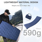 Inflating Sleeping Pads, Ultralight Sleeping Pad Insulated - Camping Mattress for Backpacking, Hiking with Bag, Compact Sleeping Mat for Camping