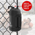 Sports Water Jug - Gallon Water Bottle - Large Insulated Stainless Steel Bottle for Gym, Workouts, Basketball, Football, Soccer - Keep Water Cold for Up To 24 Hours - 108 Ounce (Black)