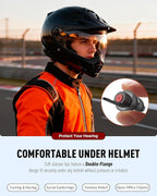 Motorcycle Ear Plugs for Wind Noise Reduction, 2 Pairs Reusable Motorcycle Accessories - Moto Earplugs, Soft Comfortable Hearing Protection for Motorbike, Touring, Racing, Riding - 25dB, 2 Sizes
