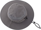 Connectyle Wide Brim Sun Hat for Men Breathable Cowboy Boonie Hat UPF 50+ Sun Protection Bucket Hat for Fishing Hiking
