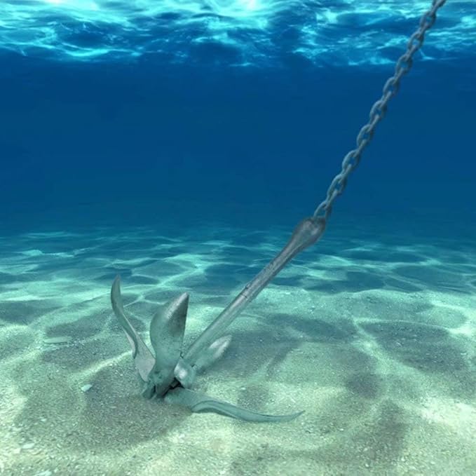 BeGrit Kayak Anchor Small Boat Anchor Folding Marine Anchor for Fishing,Kayak,Paddle Board,Canoe,Jet Ski, with 32.8 ft Anchor Tow Rope Carrying Bag