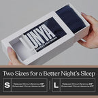 Lunya Sleep Mask with Box - Washable Silk Sleeping Mask and Headband for Beauty Routines - Thermoregulating Comfort for Restful Nights - Silk Eye Mask for Women - Large - Deep Blue