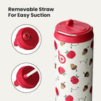 BOTTLE BOTTLE Insulated Water Bottle 24oz with Straw Lid and Handle for Sports Travel Gym Stainless Steel Water Bottles Double-Wall Vacuum Metal Leak Proof BPA-Free