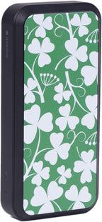 Mophie powerstation prime20 - Ultra-Compact Portable Power Bank with 20,000mAh Internal Battery, 18W USB-C PD Fast Charging, 3-Device Simultaneous Charging, Shamrocks