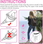Female Urination Device, Reusable Female Urinal Silicone Women Pee Funnel Allows Women to Pee Standing Up, The Perfect Companion for Camping,Outdoor,Travel（Fuchsia）