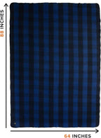 Arcturus Plaid Wool Blankets - 4.5lbs Warm, Heavy, Washable, Large | Great for Camping, Outdoors, Sporting Events, or Home