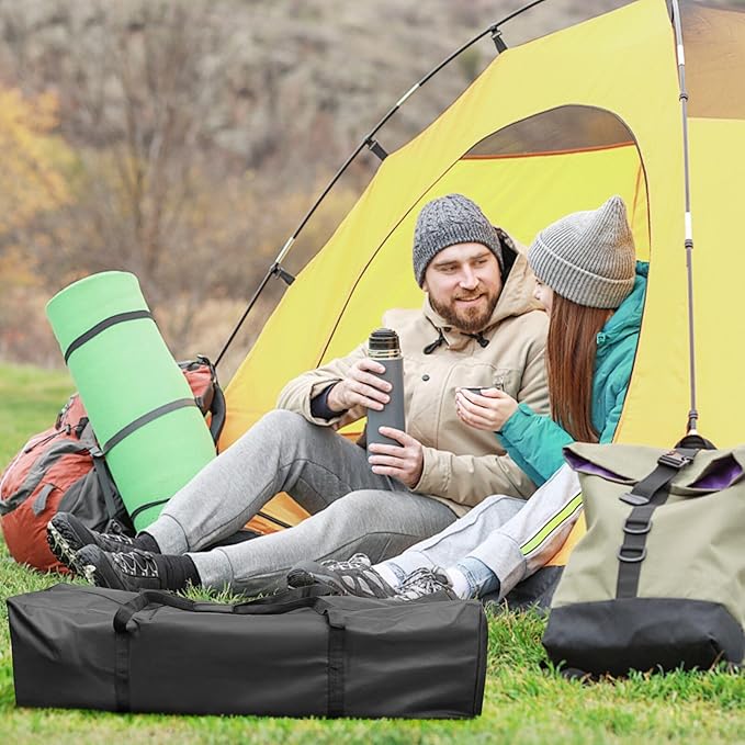 INFANZIA 50inch Sports Duffel Travel -138L Extra Large Duffel Luggage Bag with Upgrade Zipper, Water Resistant & Foldable Equipment Storage Bag for Camping Tent Tripod Fishing