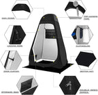 BRIAN & DANY Pop Up Shower Tent, Portable Privacy Camping Changing Tent, Camp Toilet Bathroom Pod with Rain Shelter & Windows, UPF 50+ & Waterproof, 47.2" x 47.2" x 74.8"