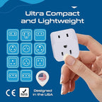 Ceptics World Travel Adapter Set - 2 in 1 USA to Europe, Asia, Africa, India, Japan, Australia, Brazil, China, Israel and more - 11 Pack - Safe Grounded - Works with Cell phones, Laptops, Chargers