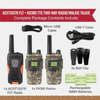Bundle of Cobra RX380 TTC Walkie Talkies (2-Pack) + Cobra ACXT1037R FLT Walkie Talkie (1-Pack)