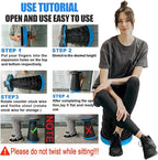 2PCS Upgraded Collapsible Stool Thickened Set, Portable Stool Folding Stools, Foldable Chair for Camping Fishing Hiking BBQ and Outdoor Activities - Max 400lbs（Blue）