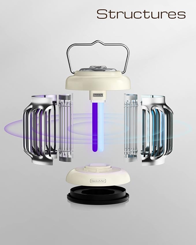 2-Pack Hybrid Spectrum, Waterproof Switch Bug Zapper Outdoor Bug Zapper Indoor Bug Zapper Mosquito Repellent Outdoor Patio Mosquito Zapper Electric Fly Zapper Fruit Fly Trap for Indoors Killer