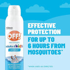 OFF! Insect Repellent Aerosol for Adults & Kids, Fragrance-Free Bug Spray for Everyday Protection from Mosquitoes and Ticks, 5 oz