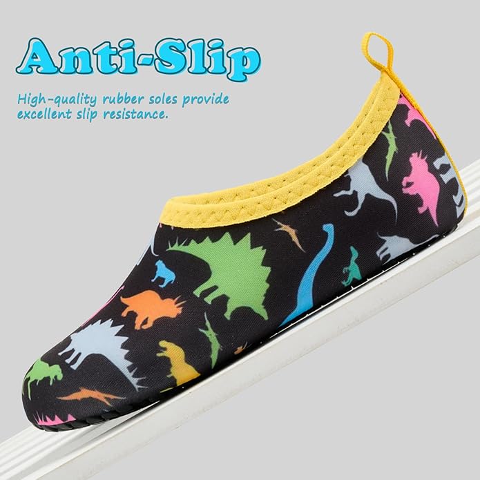 Deevike Kids Water Shoes Boys Grils Barefoot Quick Dry Aqua Socks Beach Shoes for Toddler Sports Swim Surf Outdoor Walking