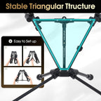 MOON LENCE High Back Camping Chair with Pillow - 330lbs Capacity Folding Portable, Wide Seat & Ergonomic Support for Backpacking Hiking Picnics (Black)