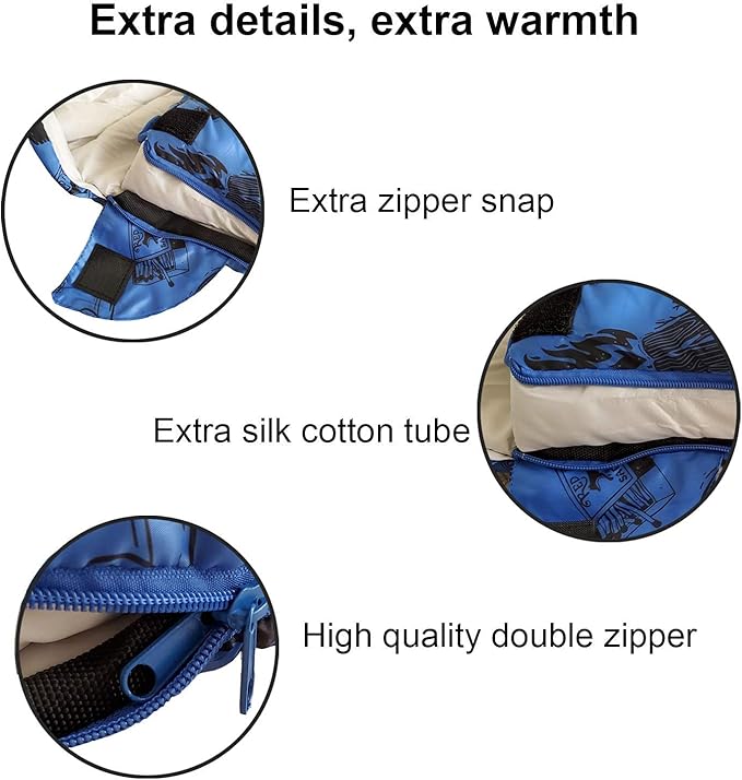 KidzAdventure Mummy Style 32 – 59F Kids Sleeping Bag with Pillow Sleeve, 4 Season, Lightweight and Backpacking Style, Ideal for Camping, Sleepover, Boys, Girls, Youth and Toddlers