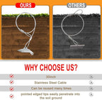 30 inch Ground Earth Anchors with Rod, Arrow Shed Anchor Kit for Securing Camping Tents, Sheds, Swing Sets, Greenhouses – Easy to Use, 6-Pack Heavy Duty Tree Stakes Retaining Wall Anchors