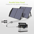 ALLPOWERS 100W Portable Solar Panel, 18V Lightweight SP027 Foldable Solar Charger for Portable Power Station, 23% High Efficiency IP67 Waterproof, for PRV, Camping, Home, Off Grid