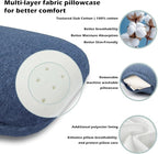 Memory Foam Camping Pillow - Lightweight & Portable Small Travel Pillow for Airplane & Train Travel, Camping, Backpacking, Removable Washable Cover, Easy to Clean, Includes Storage Bag
