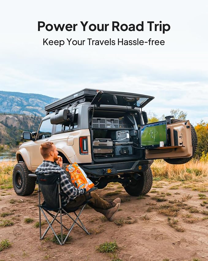 BLUETTI AC200PL Portable Power Station & Charger 1 (Ships Separately), 2304Wh LFP Battery Backup, Expandable to 8448Wh w/ 4 2400W AC Outlets, 560W DC-DC Alternator Charger, for Camping, Power Outage