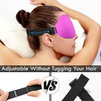 DTS 3D Sleep Mask for Back Side Sleeper Women Men Eye Mask for Sleeping Complete Light Blocking Night Blindfold Zero Pressure Spacious for Eye Lash Breathable Soft Flight Nap Travel (Pink)