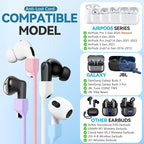 Mooyavia 1 Pack Ultra Strong Magnetic AirPod Straps, Soft Silicone Anti-Lost Neck Lanyard Compatible with AirPods Pro 3rd 2025, AirPod 4th, AirPod Pro 2nd/1st, Air Pod 3rd, Air Pod 2nd/1st-Purple