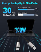 Baseus 100W USB Cable & Qi2.2 25W Magsafe Portable Charger Power Bank 10000mAh 45W