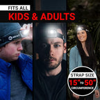 GearLight USB Rechargeable Headlamp Flashlight - S500 Running, Camping, and Outdoor LED Headlight Camping Headlamps - Head Lamp Light for Adults, Kids, Emergency Gear - Black - 2 Pack, Rechargeable