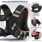 Sportneer Weighted Vest for Women Men: 8lbs/12lbs/15lbs/20lbs/25lbs Weight Vest with Detachable Phone Pouch Rucking Vest for Women Walking Strength Training Muscle Building Weight Loss