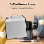 Cold Brew Coffee Maker Cover Drip Coffee Maker Lid Waterproof Antistatic Nylon Case for K-Duo Gen2/K-Cup Gen1 Hot & Iced Single Serve & Carafe Coffee Make 72oz