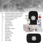 276Pcs First-Aid Kit Emergency-Kit Home-Car - First Aid Kits Emergency Kit Home Essentials for Dorm Room First-Aid Kit Emergency Necessities for Boat Hiking Skating, Black YIDERBO