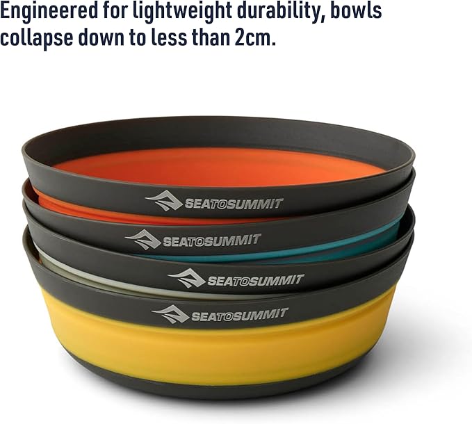 Sea to Summit Frontier Ultralight Collapsible Bowl, Medium (23 fl oz), Puffins Bill Orange