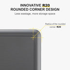 LEVEL8 Rolling Carry on Luggage Airline Approved, Carry-on Suitcases with Wheels, Lightweight Luminous Textured Luggage for Men Women, Tsa Lock, 20 Inch, Dark Grey