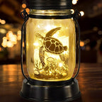 kyoryuger Sea Turtle Gifts for Women/Men Turtle Lovers Solar Lantern Mom Birthday, Mothers Day, Solar Garden Decoration Outside for Yard, Patio,Backyard,Porch