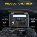 VTOMAN Jump 600X Portable Power Station 600W, 299Wh Solar Generator LiFePO4 Battery Power Station with 600W Pure Sine Wave (Surge 1200W) AC Outlet, PD 60W USB-C, 3x Regulated 12V/10A DC for Camping