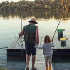 Collapsible Folding Stool Upgrade Heavy Duty 550lbs Load Capacity Foldable Portable Camping Stools Sturdy Retractable Telescoping Stool (Green)