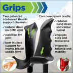 York Nordic Motivator Walking Poles for Balance and Rehab - Patented Stability Grips - Lightweight, Adjustable, and Collapsible - 2 Pieces Adjustable w/flip Locks - Heights 4'6" up to 6'2" - 230 lbs