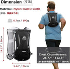 Azarxis Hydration Running Vest Backpack Pack 5L 5.5L for Women and Men Jogging Trail Race Marathon Cycling Hiking