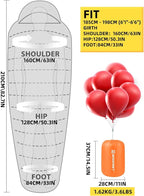 Bessport Mummy Sleeping Bag | 15-45 ℉ Extreme 3-4 Season Sleeping Bag for Adults Cold Weather– Warm and Washable, for Hiking Traveling & Outdoor Activities