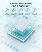 100W USB C Charger Block, 3-Port GaN+ USB C Super Fast Charger Foldable Compact Wall Charger for iPhone 17/16/15 Series, Galaxy S25/S24, iPad Pro, MacBook Air, Google Pixelbook, Steam Deck