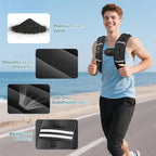 Weighted Vest, 8lb/12lb/16lb/20lb/25lb/30lb Weight Vest with Two Adjustment Straps for Men Women, Weight Vests with Reflective Stripe for Strength Training, Running, Jogging, Walking
