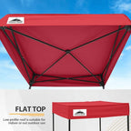 EAGLE PEAK Flex Compact 4x4 Pop-up Canopy Changing Room, Portable Privacy Dressing Room for Indoor Fashion Photoshoots, Camping, or Pool, Red